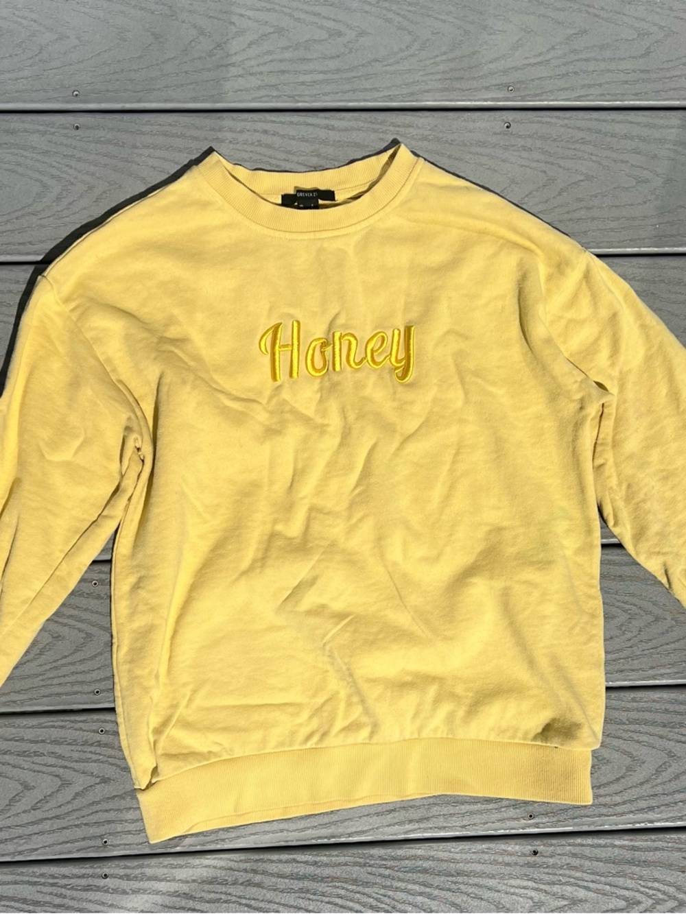 Yellow Honey crewneck sweatshirt